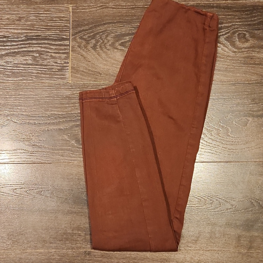 ❤️ LIVERPOOL JEANS COMPANY HIGH RISE PULL ON GARMENT DYED SKINNY PANTS, 6 (28) - Picture 8 of 8